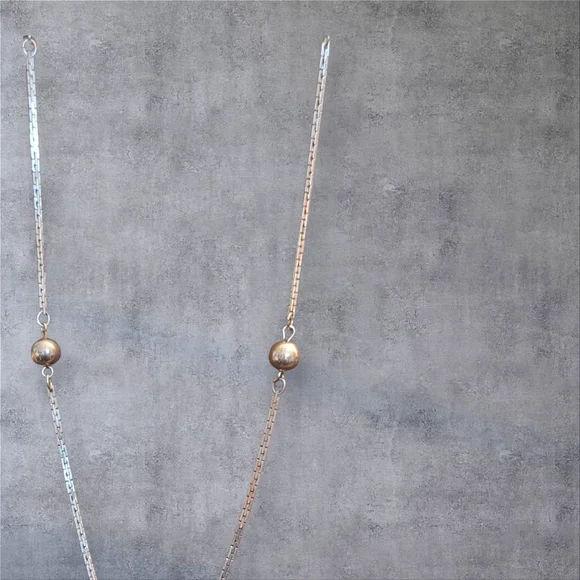 Vintage Avon Gold Tone Graduated Ball Beads Chain Necklace Signed - Picture 2 of 6